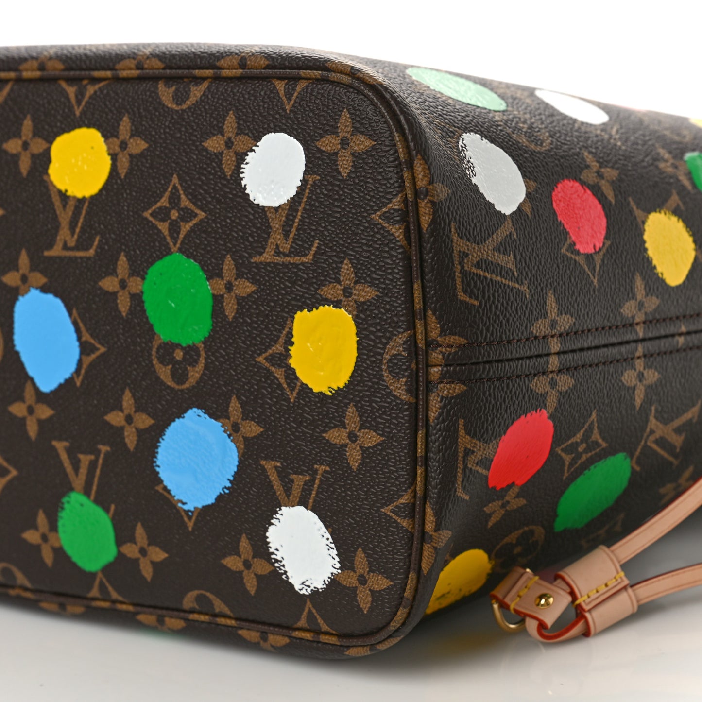 LV X YK Monogram Dots Neverfull MM