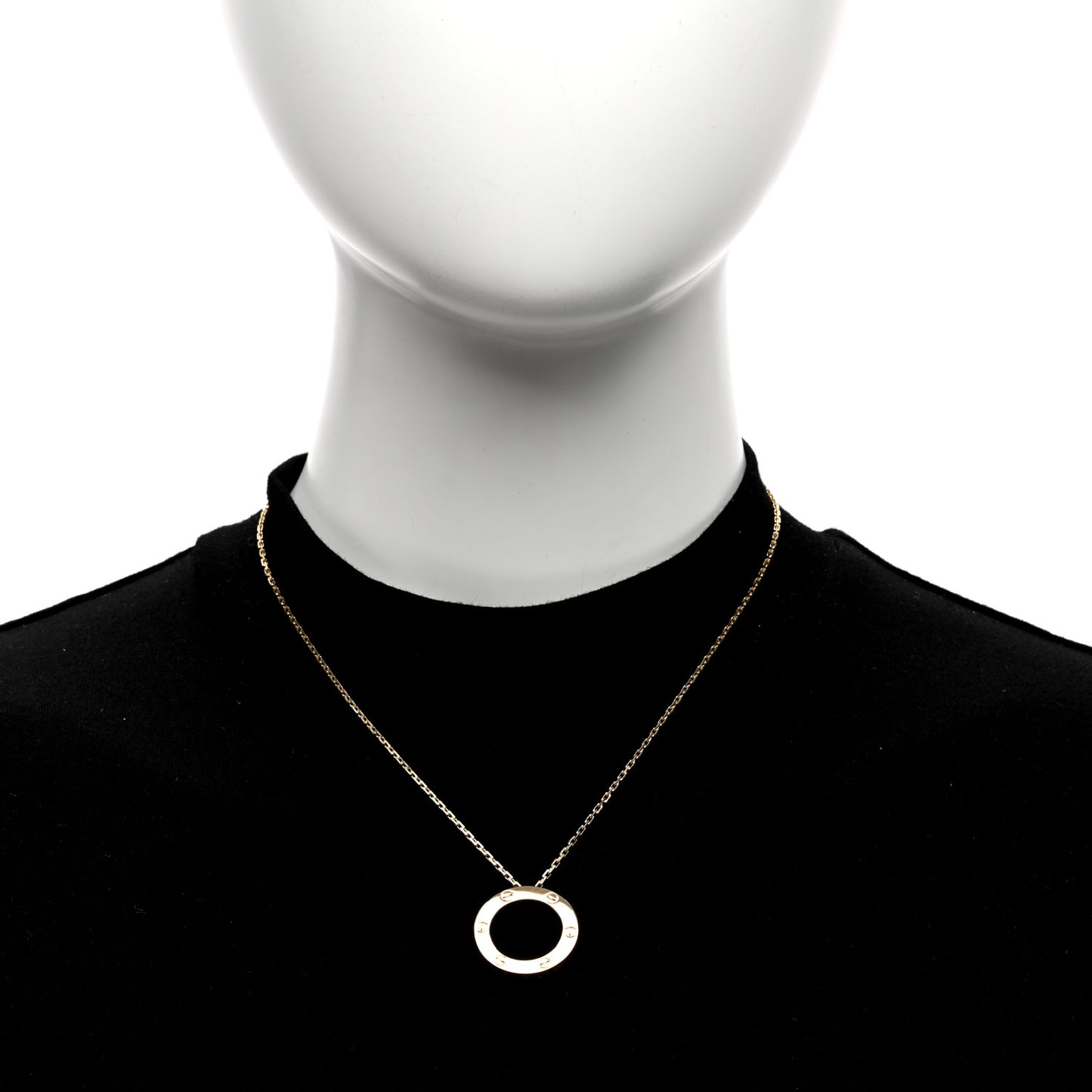 18K Yellow Gold LOVE Pendant Necklace