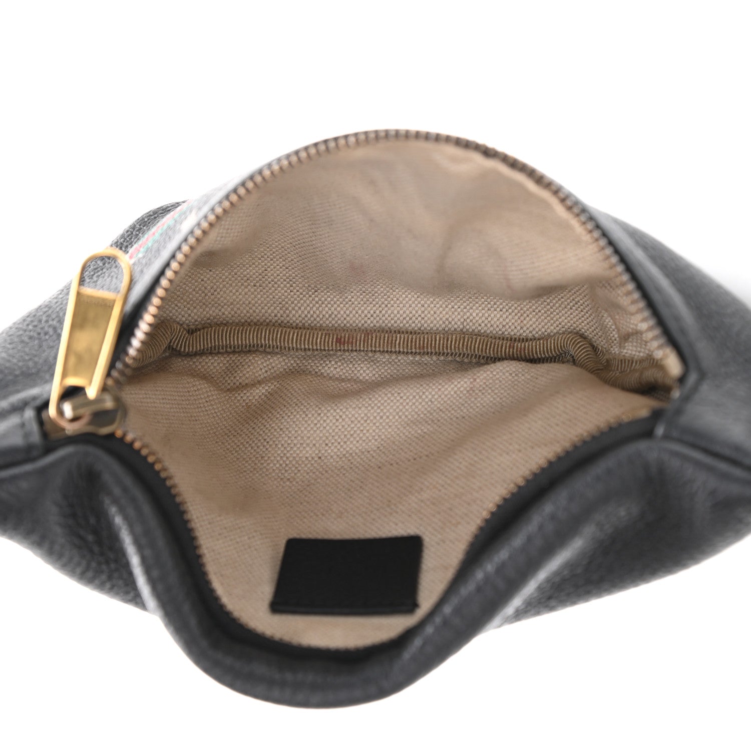 Gucci Grained Calfskin Small Logo Belt Bag Black 5 of 10