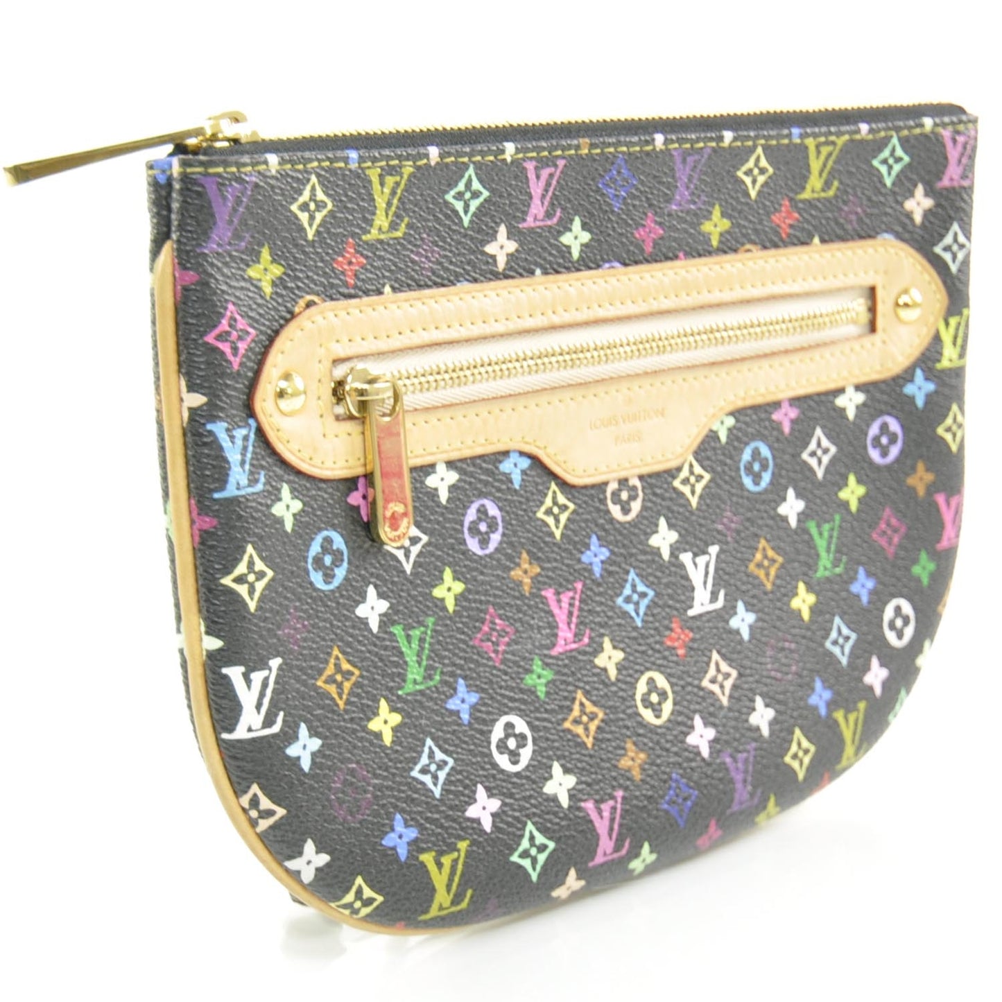 Monogram Multicolor Pochette Plate GM Black