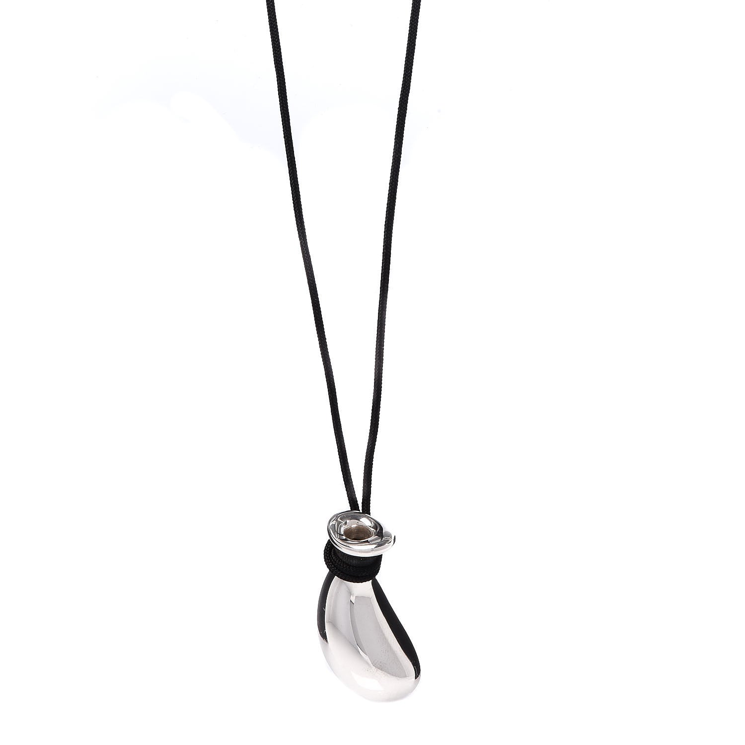 Tiffany Sterling Silver Silk Elsa Peretti Bottle Jug Pendant Necklace 1 of 7