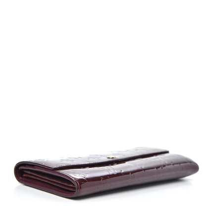Louis Vuitton Vernis Sarah Wallet Rouge Fauviste 4 of 7