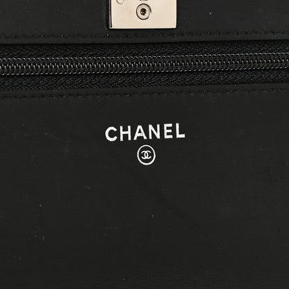 Chanel Lambskin Quilted Trendy CC Wallet On Chain WOC Black 6 of 22