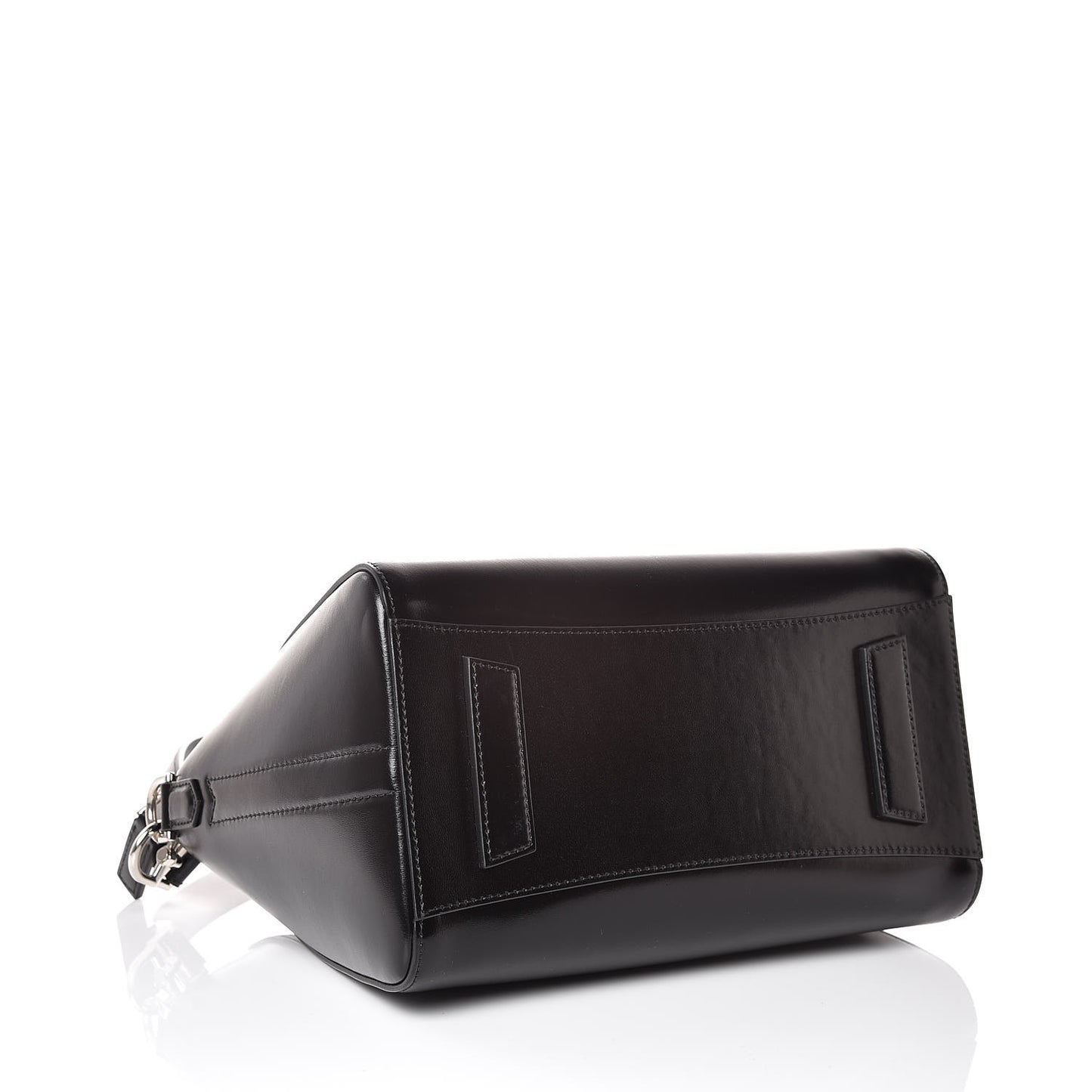 Shiny Lord Calfskin Small Antigona Black