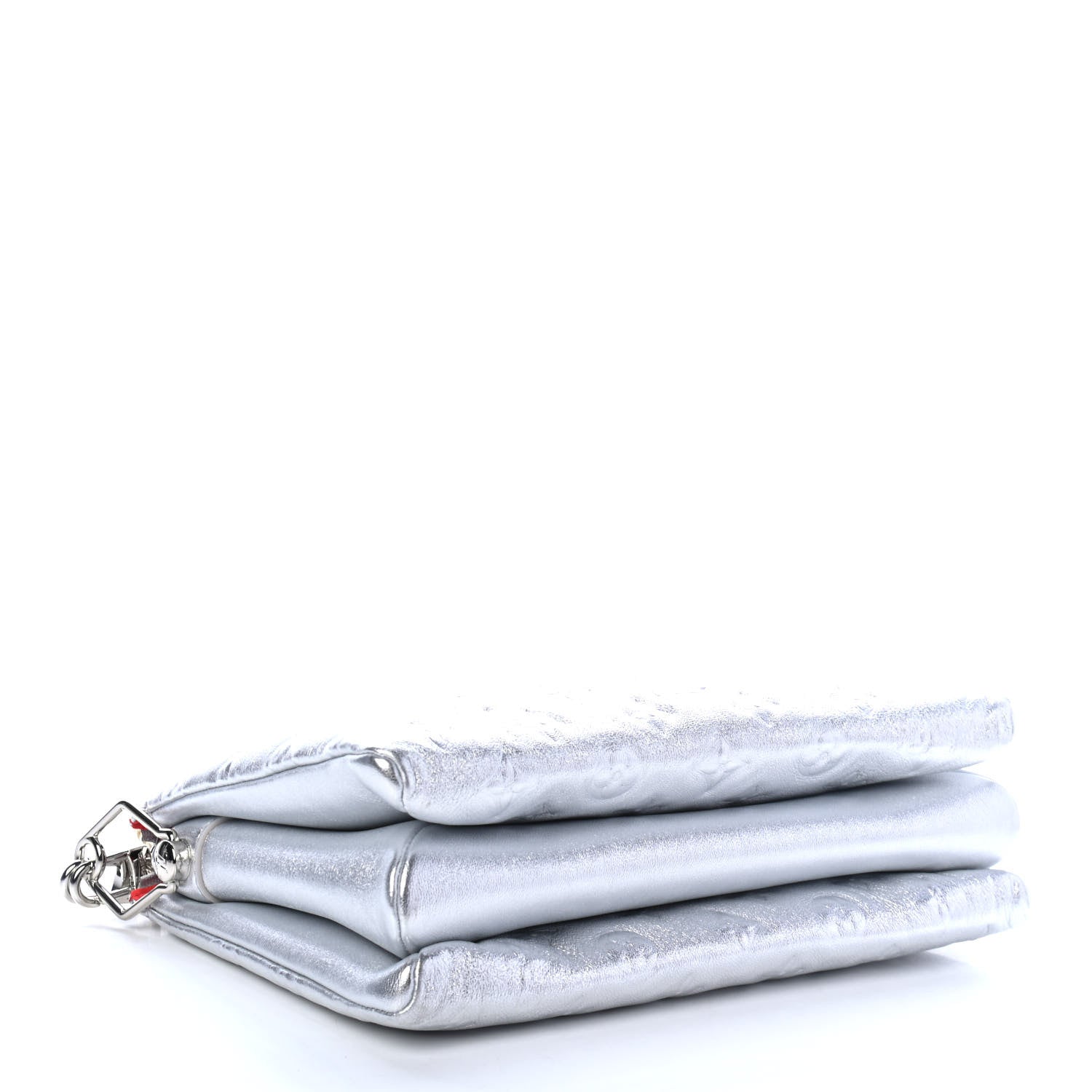 Louis Vuitton Metallic Lambskin Embossed Monogram Coussin PM Silver 3 of 4