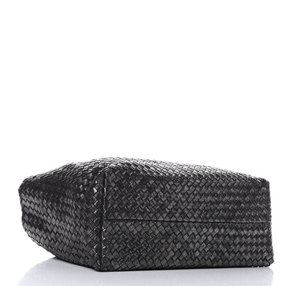 Bottega Veneta Metallic Nappa Intrecciato Medium Moon Cabat 5 of 9