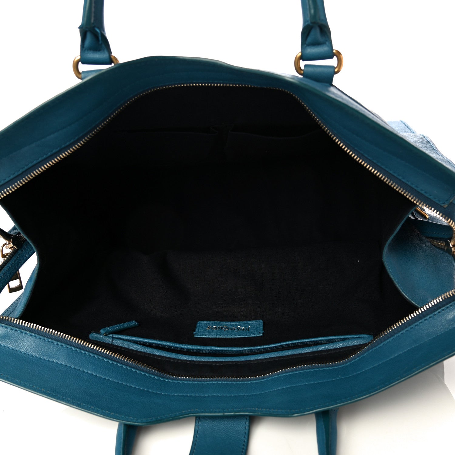 Saint Laurent Sheepskin Large Cabas ChYc Blue 4 of 7
