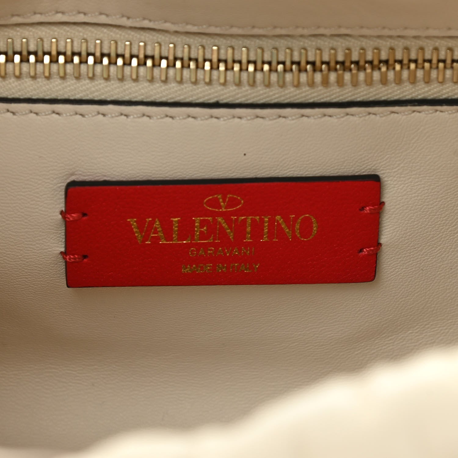 Valentino Garavani Nappa Spikeme Clutch Ivory 6 of 9