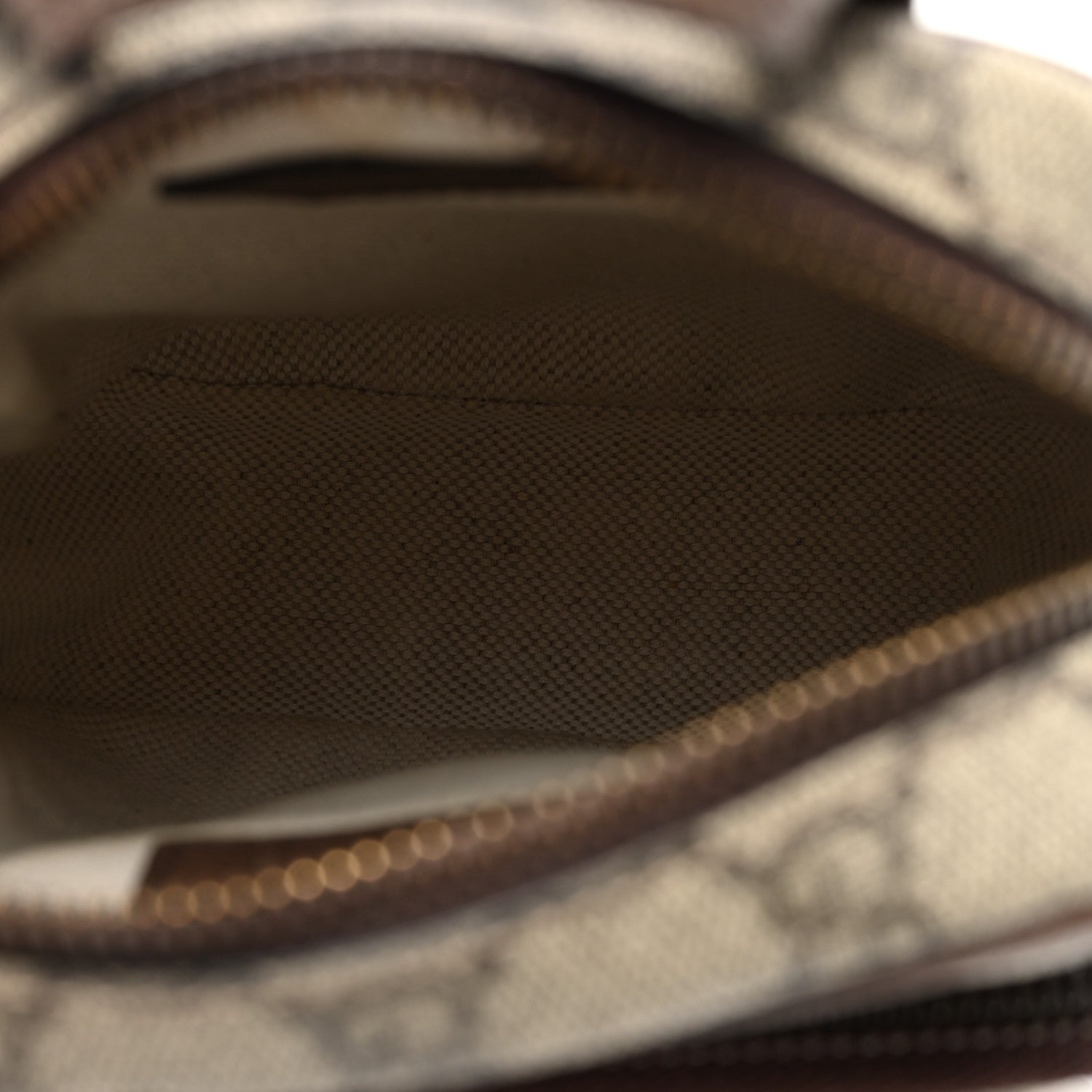 Gucci GG Supreme Monogram Web Mini Ophidia Double Zip Messenger Bag Beige New Acero 5 of 11