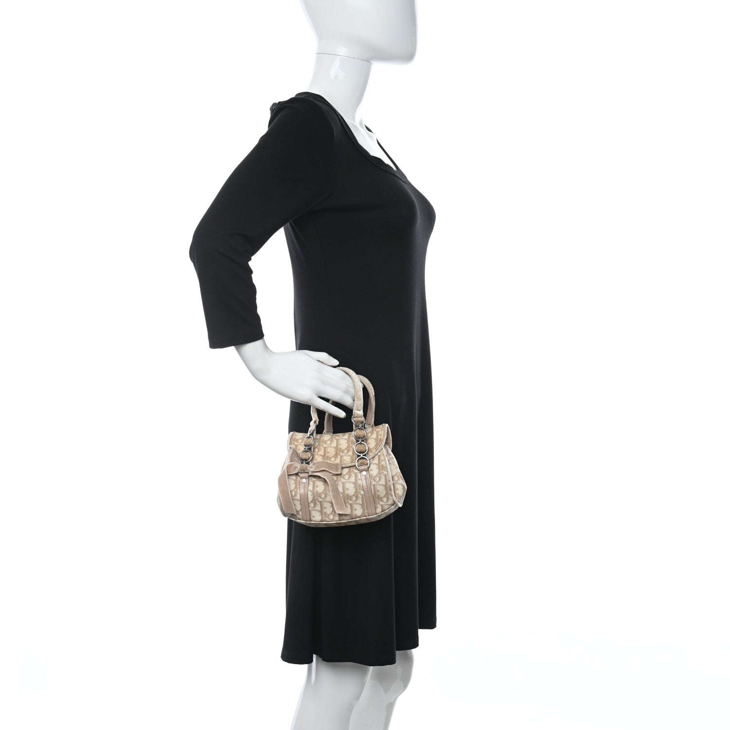 Christian Dior Monogram Mini Romantique Trotter Bag Rose 2 of 17