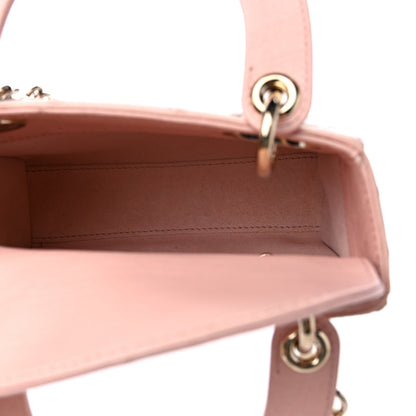 Christian Dior Ostrich Mini Lady Dior Light Pink 5 of 9