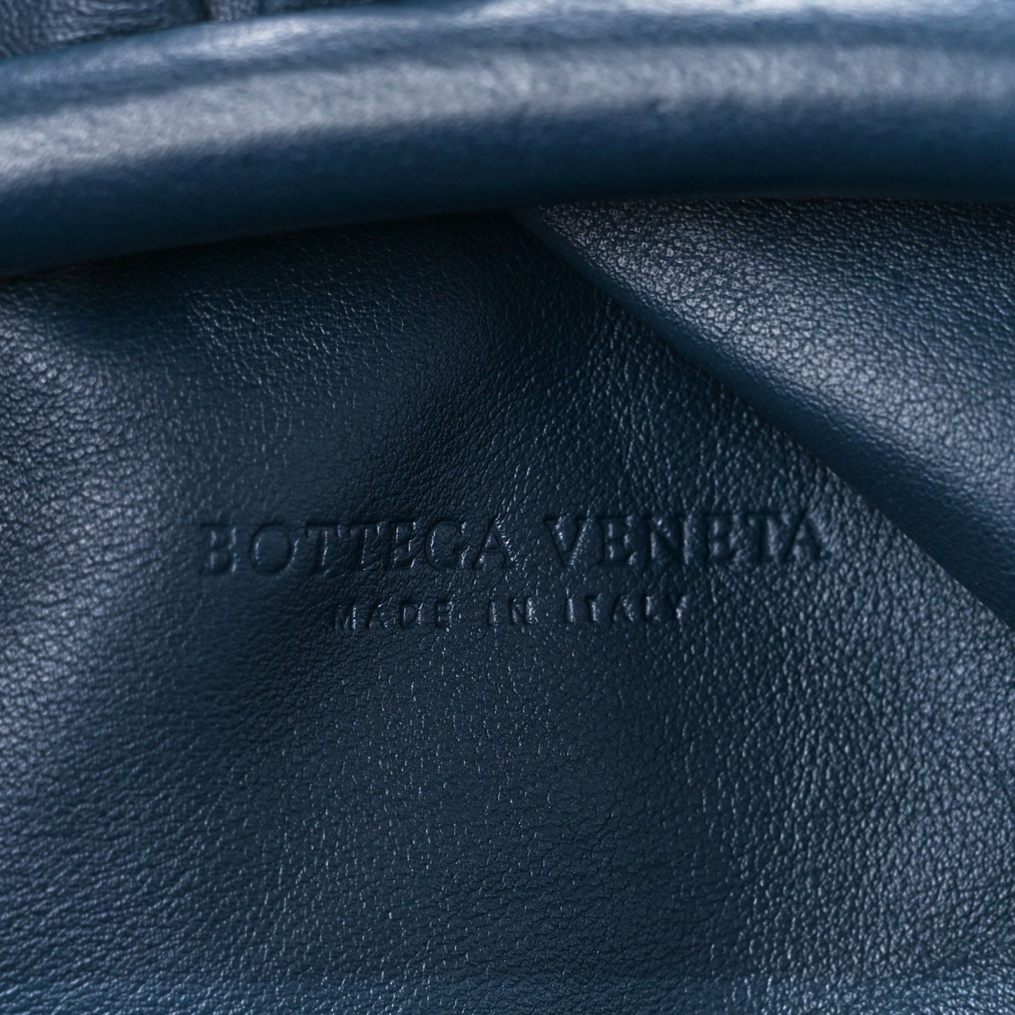Smooth Butter Calf The Pouch Oversized Clutch Deep Blue
