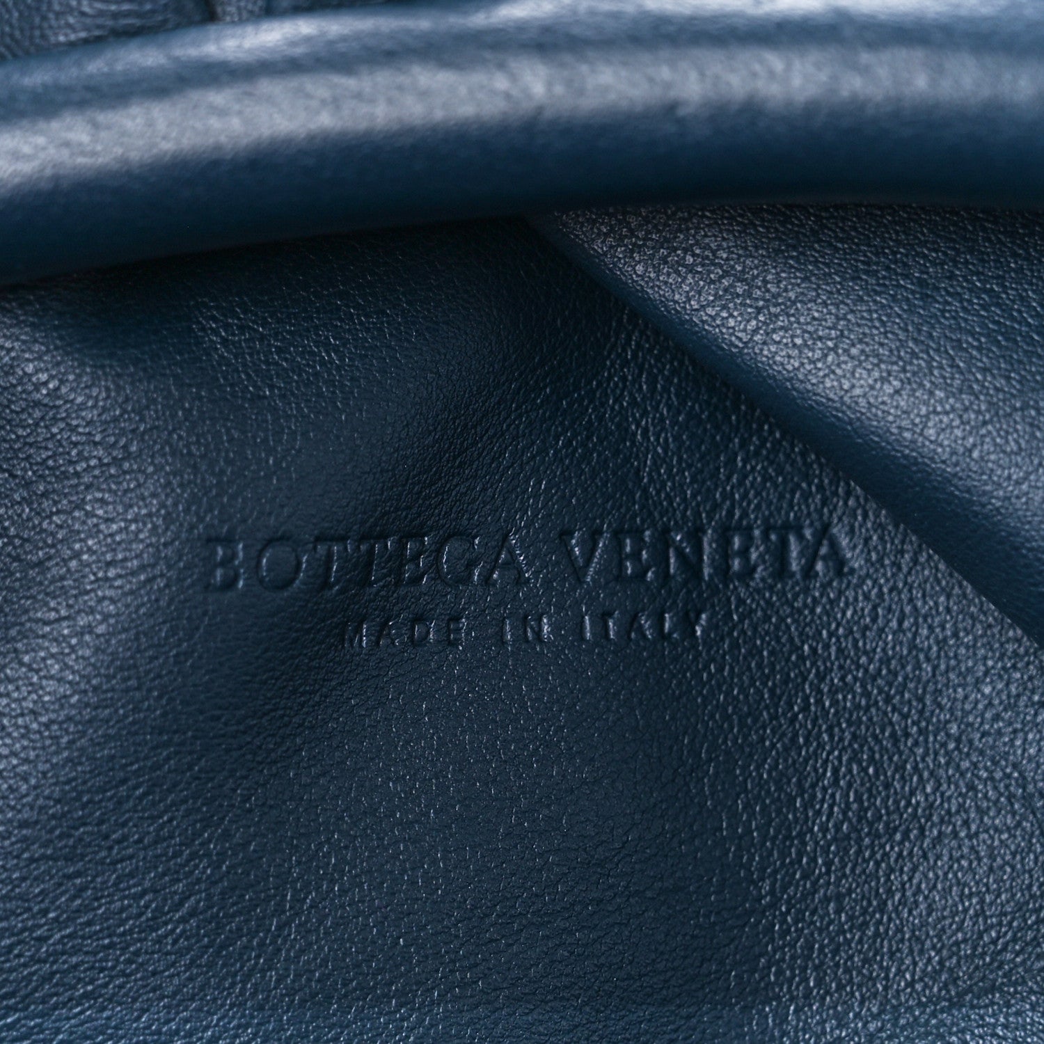 Bottega Veneta Smooth Butter Calf The Pouch Oversized Clutch Deep Blue 6 of 11