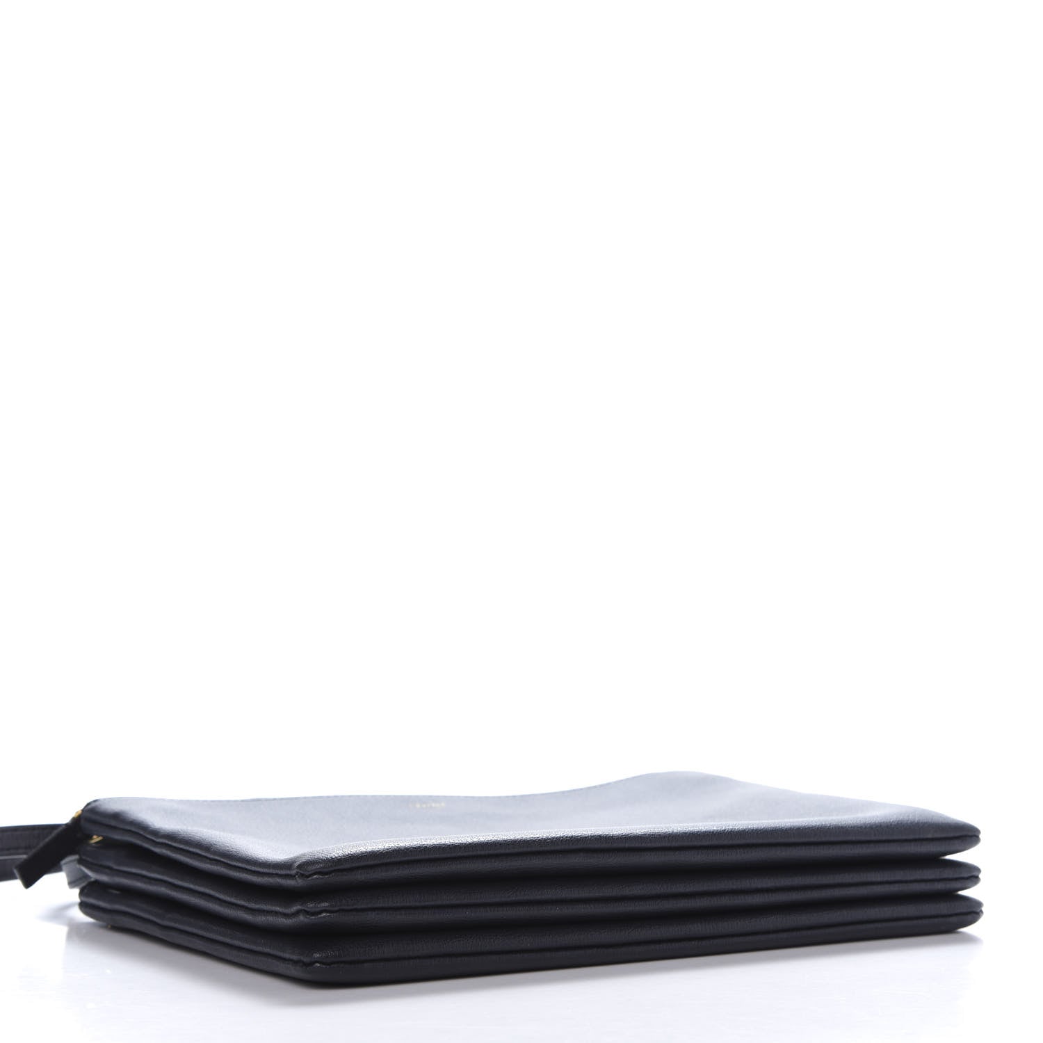 Celine Goatskin Large Trio Crossbody Bag Dark Blue 4 of 16