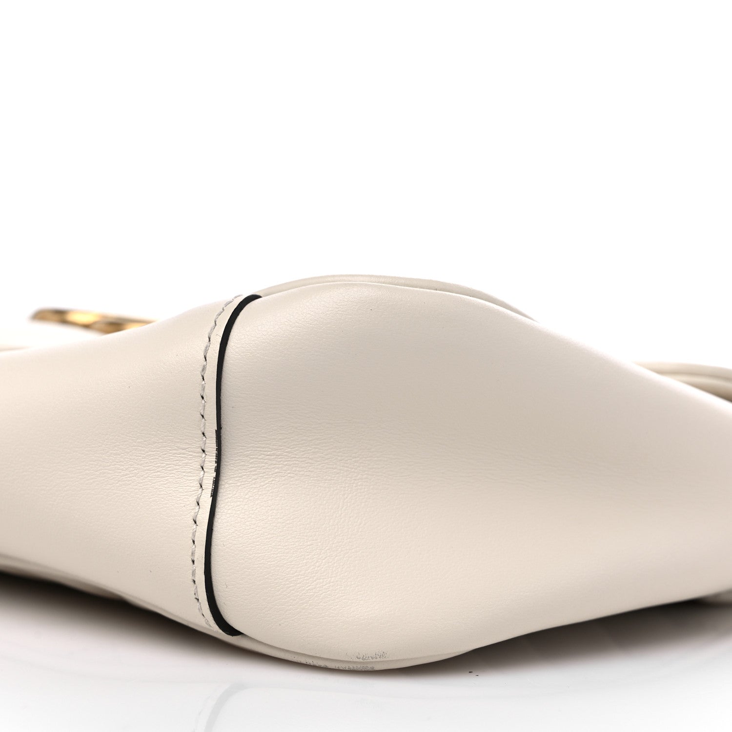 Gucci Calfskin Matelasse Small GG Marmont Shoulder Bag White 8 of 11