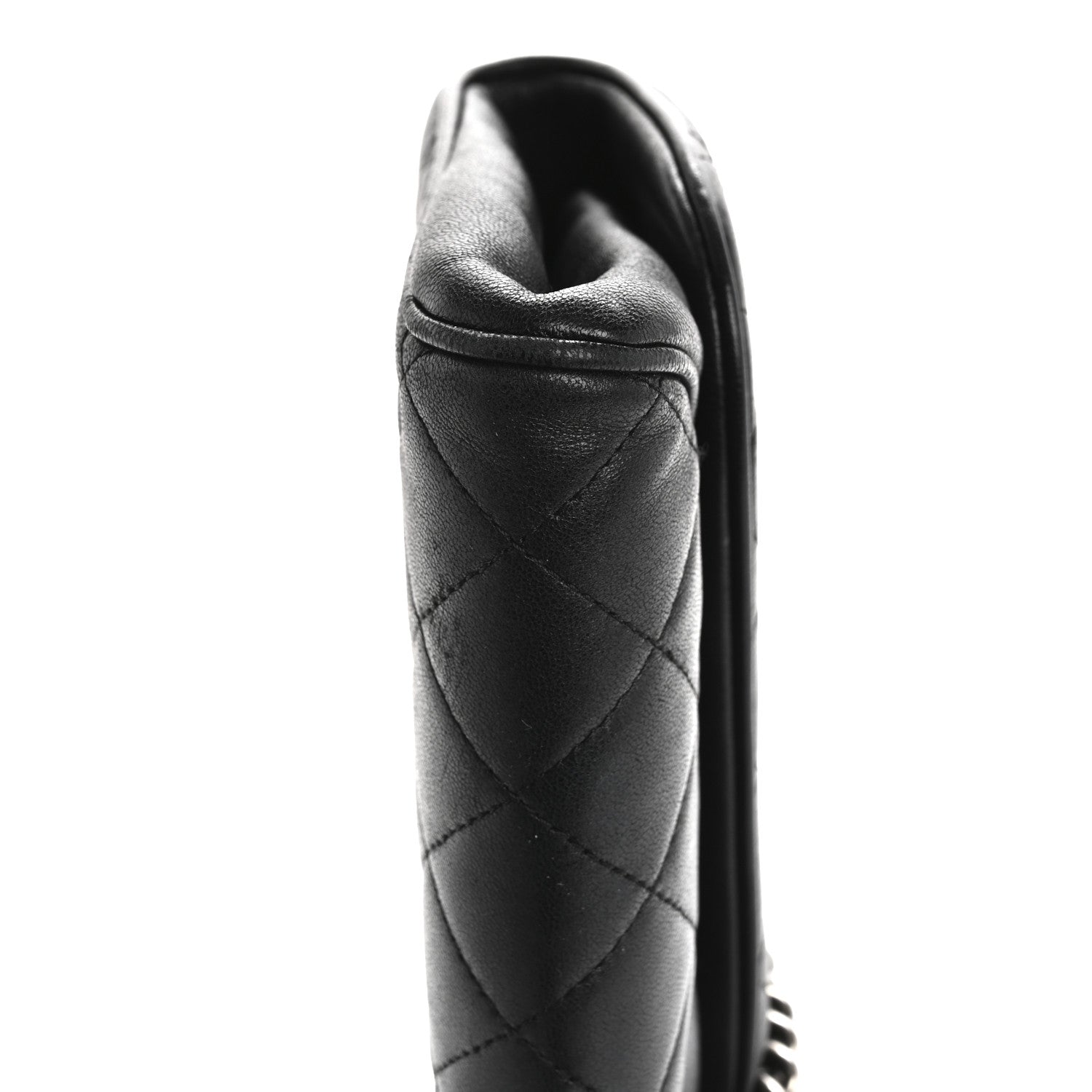 Chanel Lambskin Quilted Evening Clutch Black 10 of 13