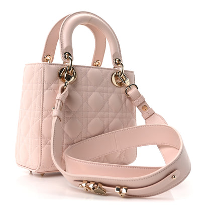 Christian Dior Lambskin Cannage Small My ABCDior Lady Dior Light Pink 2 of 9