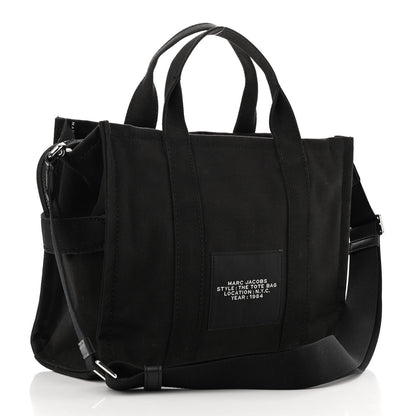 Marc Jacobs Cotton Canvas Medium The Traveler Tote Bag Black 3 of 10