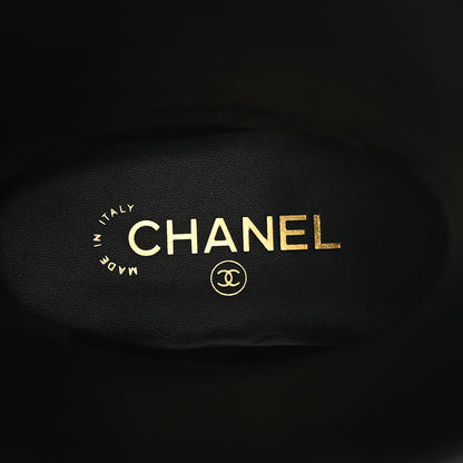 Chanel Calfskin CC Buckle High Boots 38 Black 8 of 8