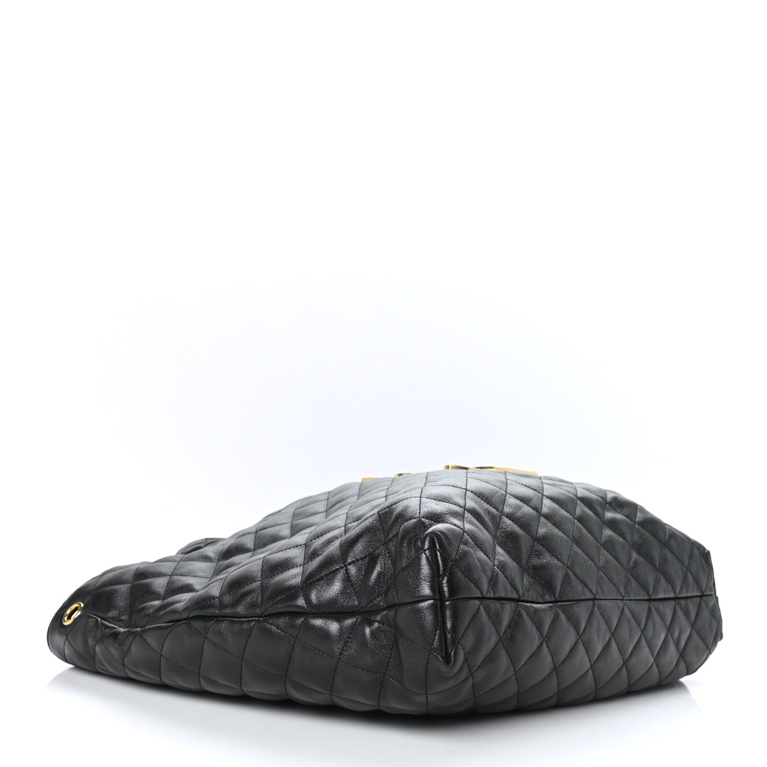 Saint Laurent Lambskin Quilted Maxi Icare Shopping Tote Black 5 of 10