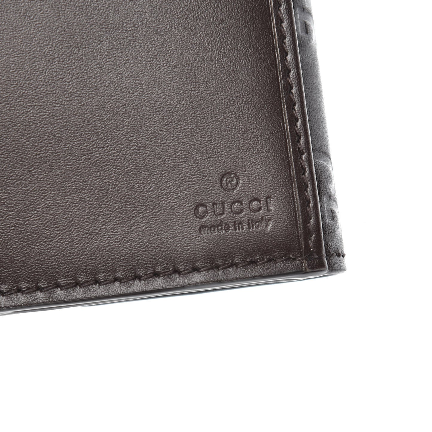 Guccissima Signature Dice Continental Wallet Chocolate