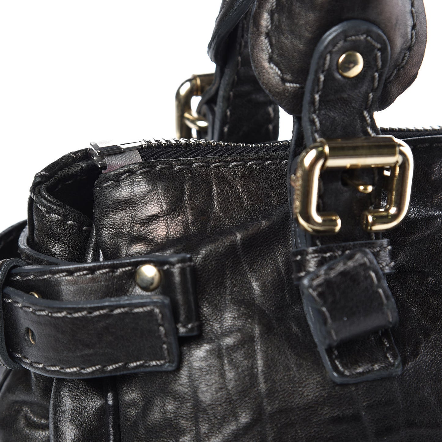 Calfskin Chain Paddington Black