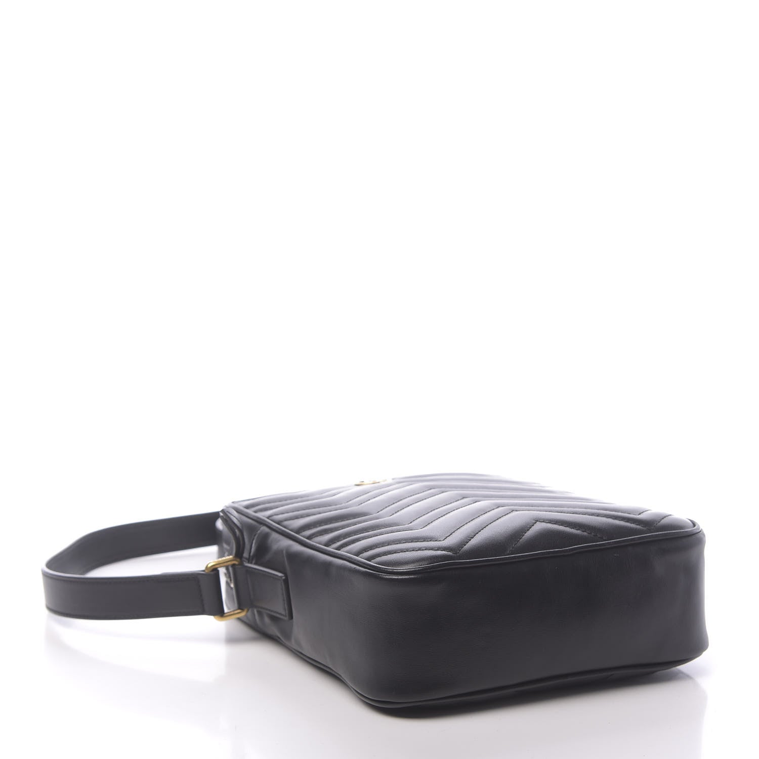 Gucci Calfskin Matelasse GG Marmont Travel Bag Black 4 of 11