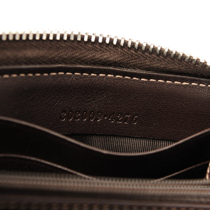 Gucci Monogram GG Supreme Zip Around Wallet Cocoa 7 of 7