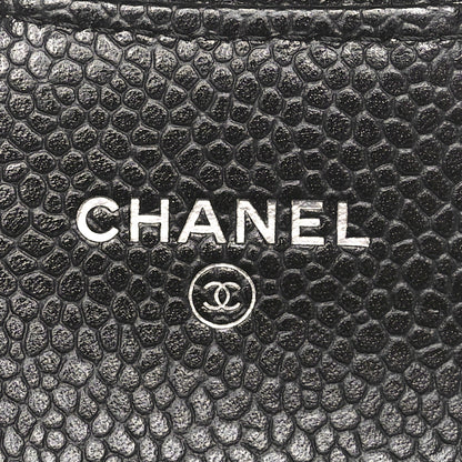 Chanel Caviar Quilted Flap Card Holder Black 6 of 10