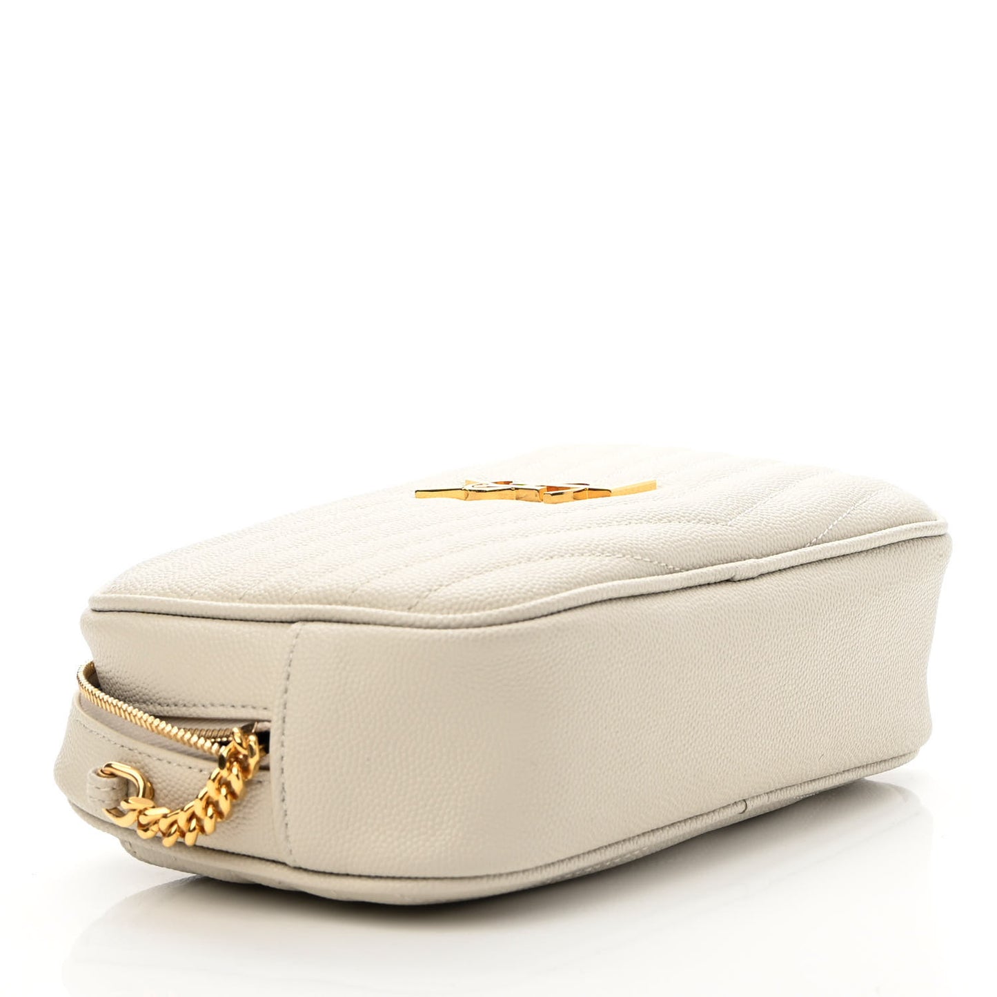Grain De Poudre Matelasse Monogram Mini Lou Camera Bag Crema Soft