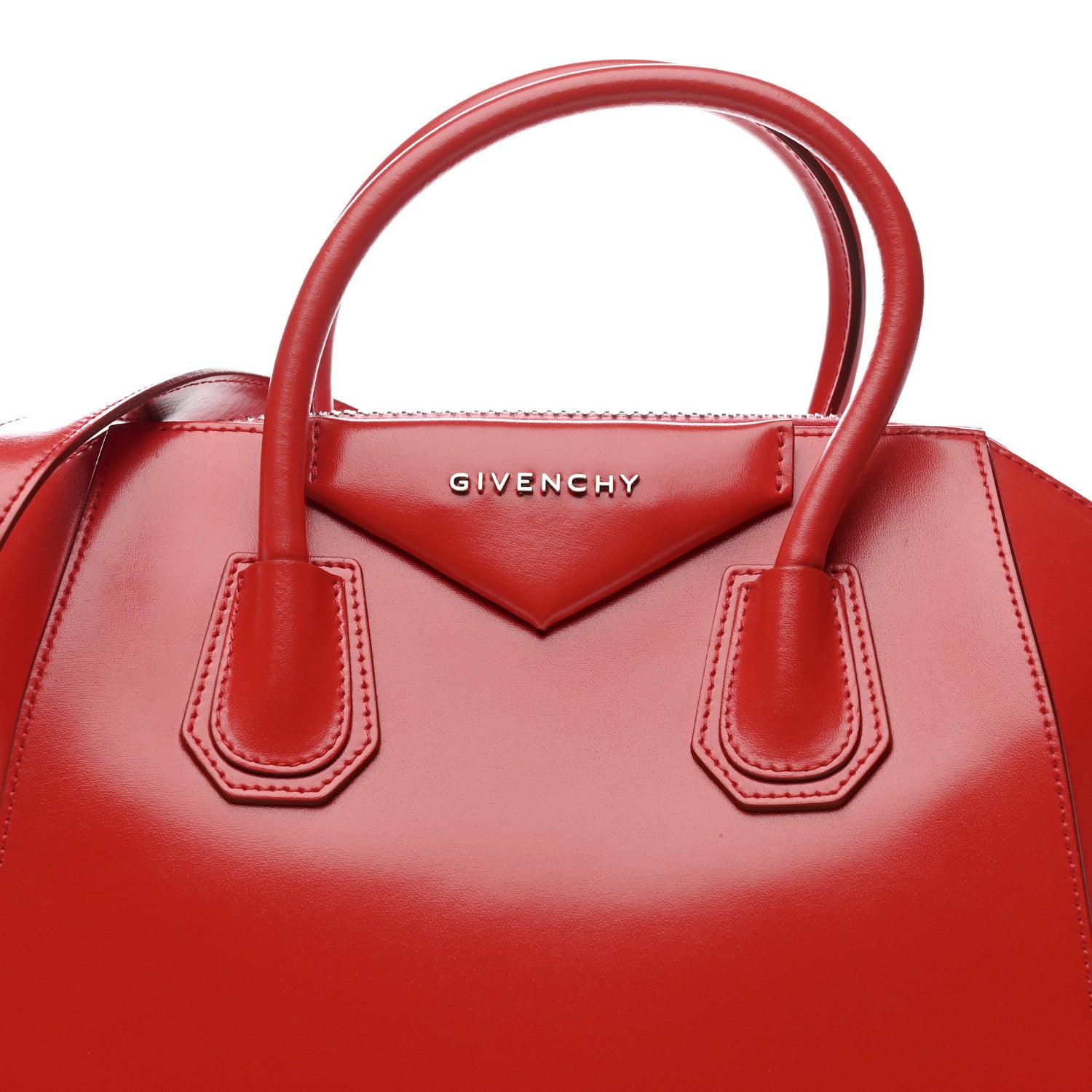 Givenchy Shiny Lord Calfskin Small Antigona Medium Red 8 of 10