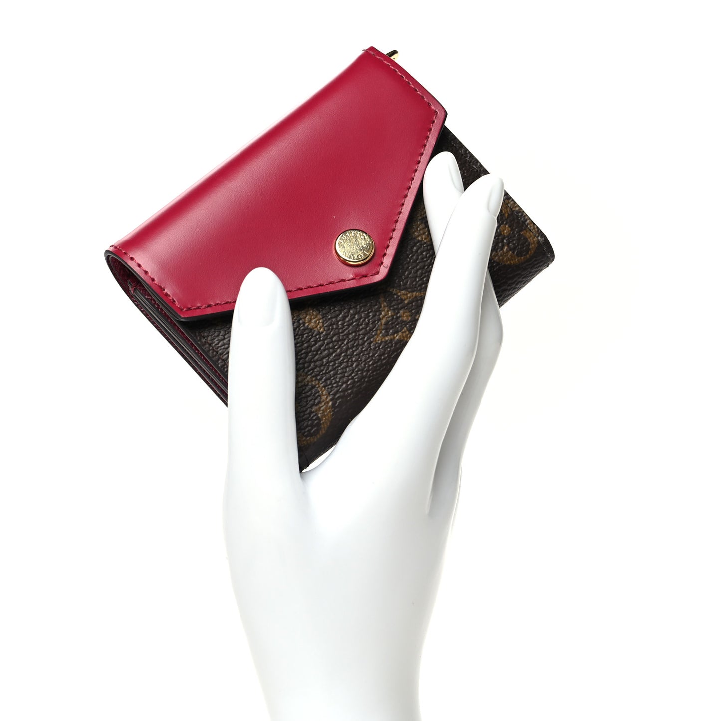 Monogram Zoe Wallet Fuchsia