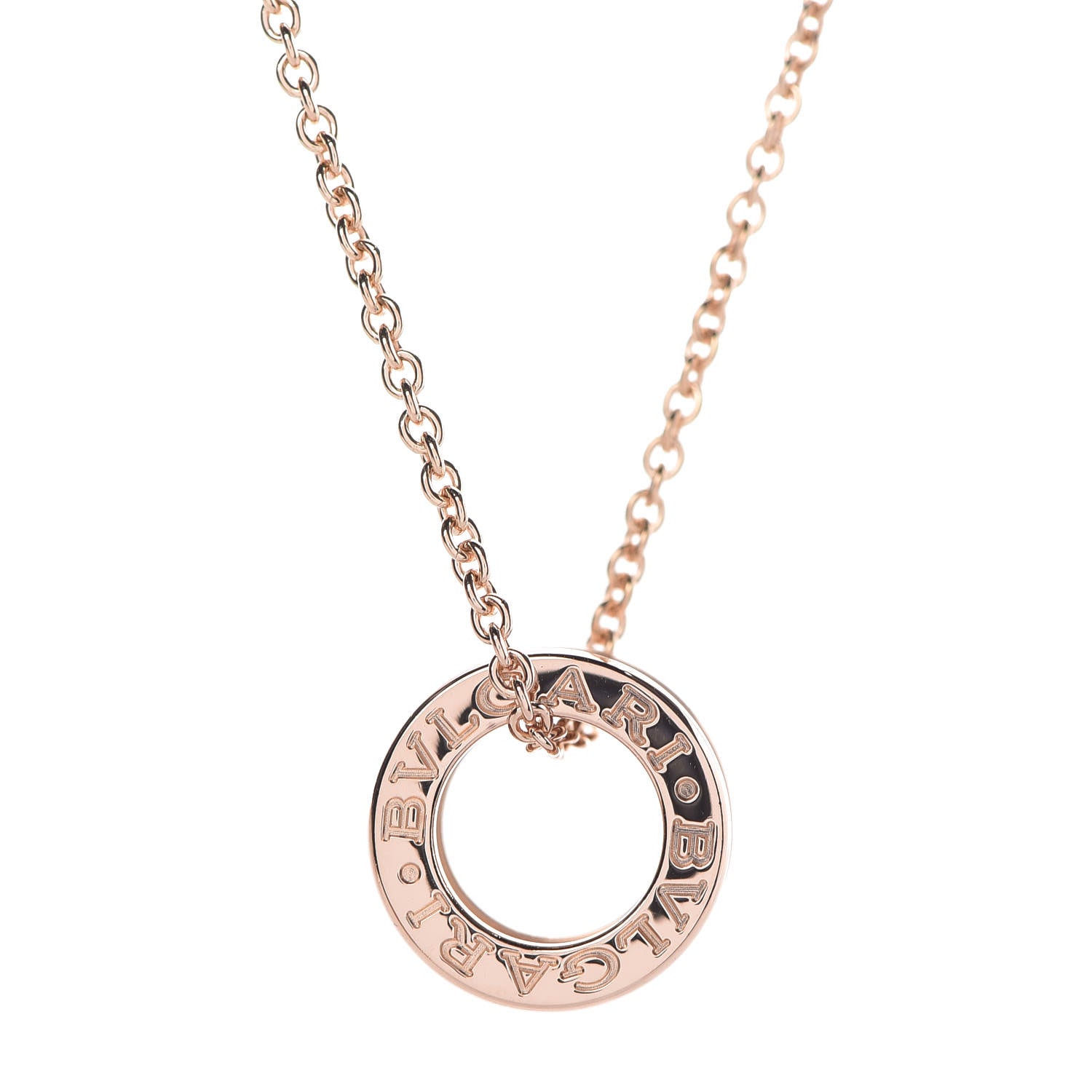 Bulgari 18K Rose Gold B.Zero1 Pendant Necklace 5 of 8
