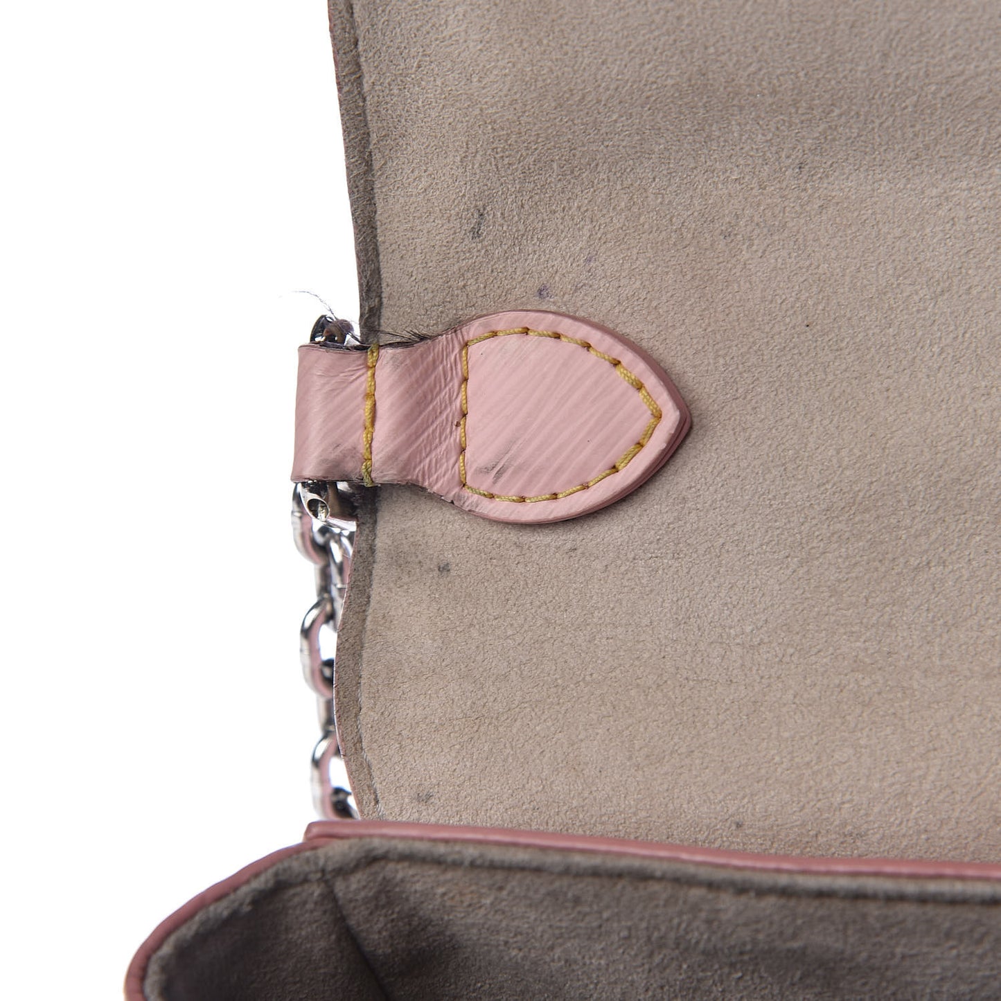 Epi Twist Shoulder Bag MM Rose Ballerine