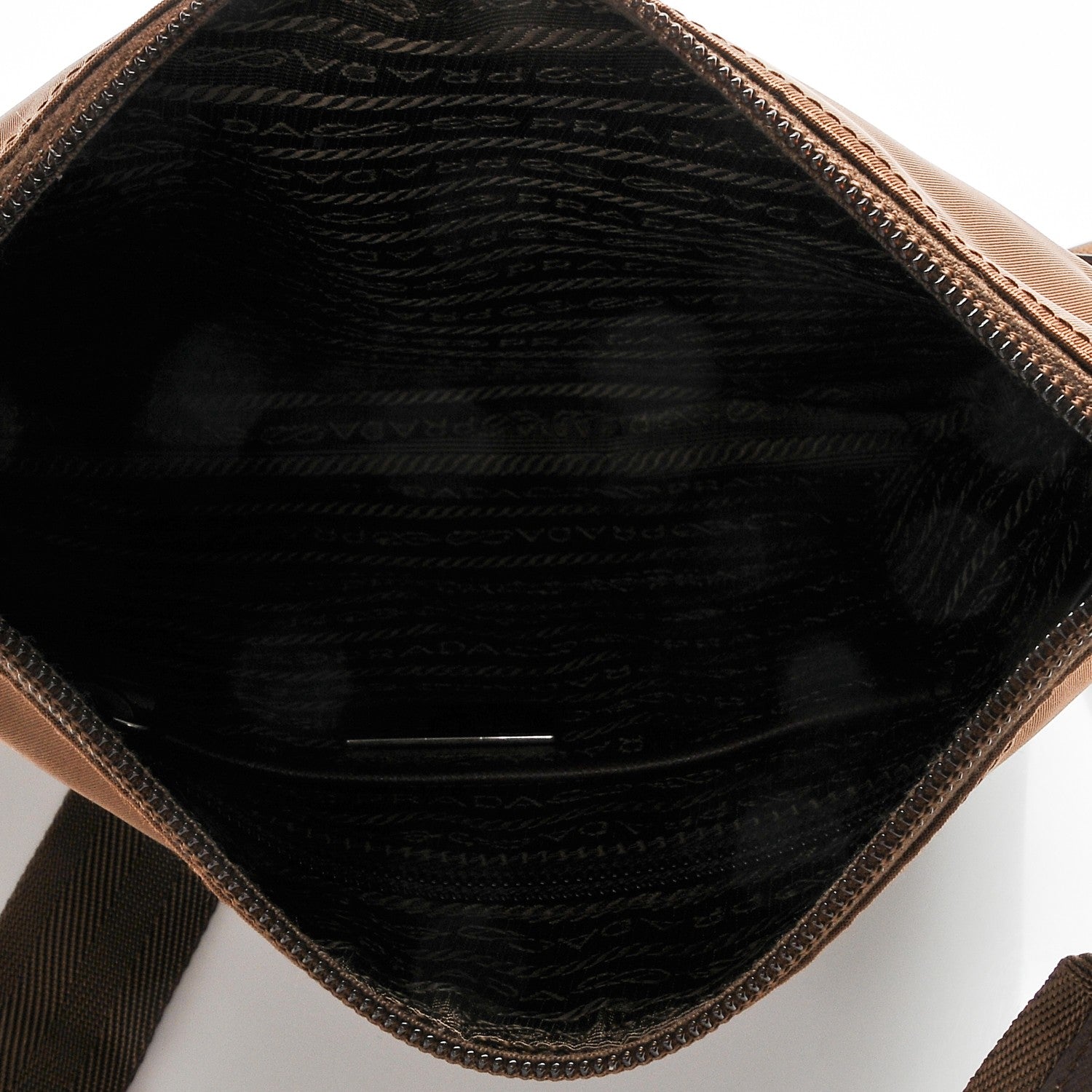 Prada Tessuto Nylon Small Flat Messenger Bag Corinto 5 of 6