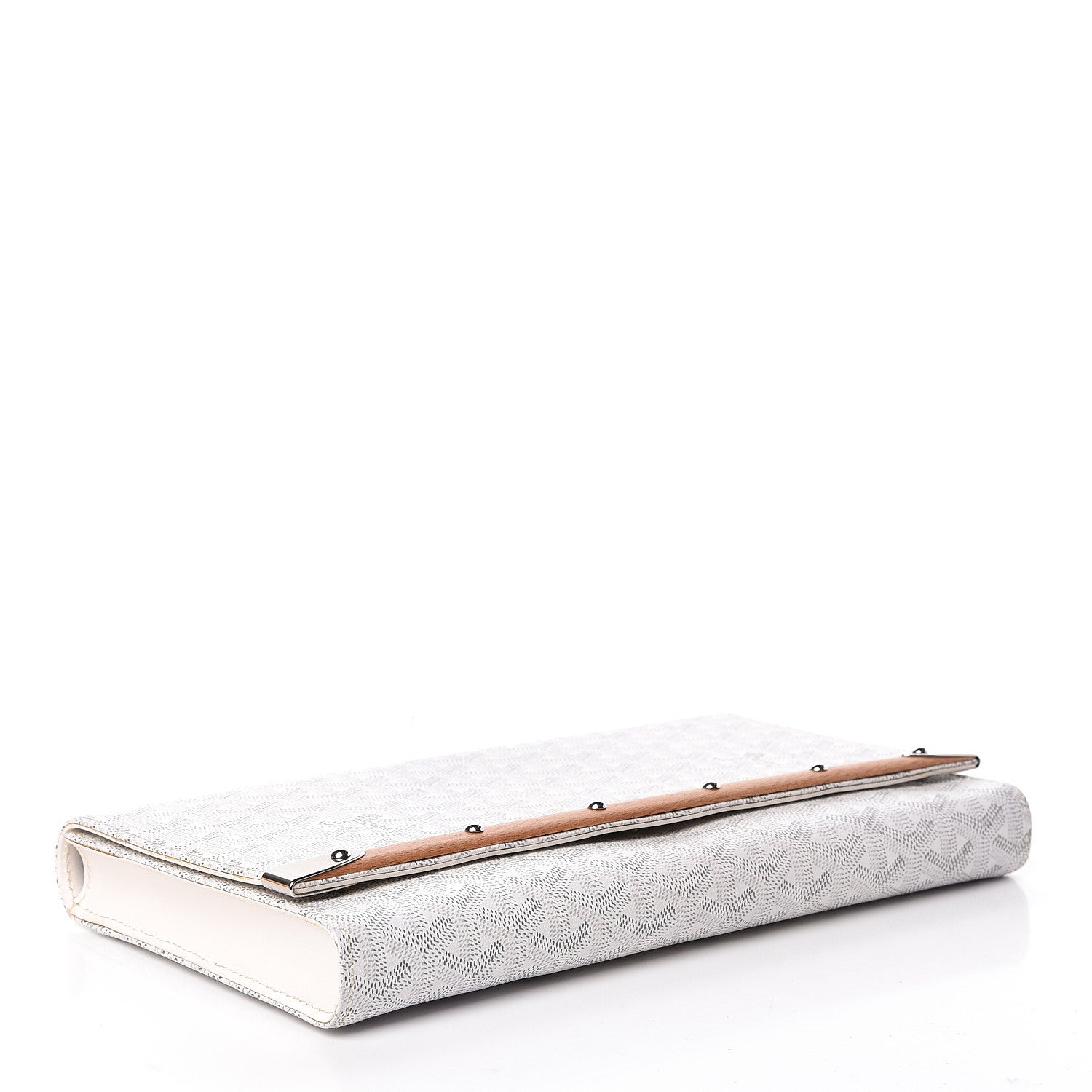 Goyard Goyardine Monte Carlo Bois Clutch White 4 of 9