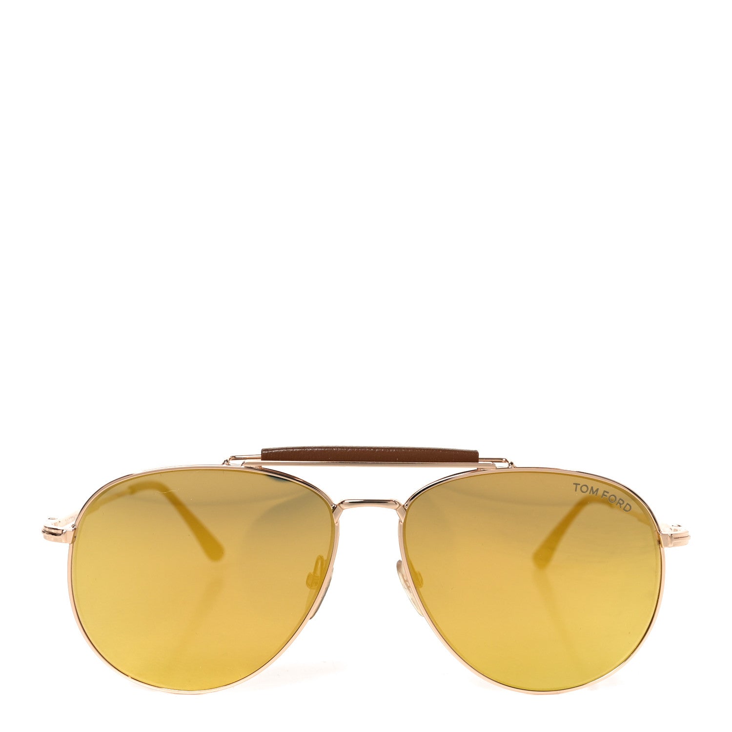 Tom Ford Sean Aviator Sunglasses TF536 Gold Havane 2 of 6