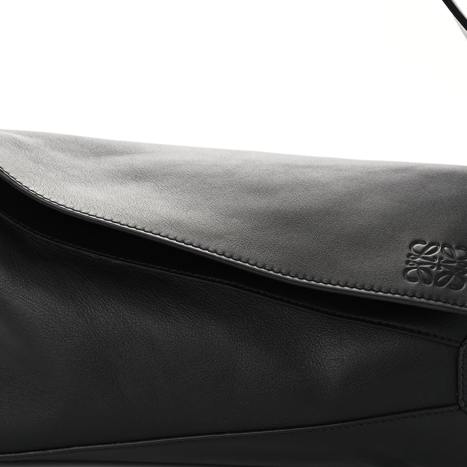 Loewe Calfskin Puzzle Hobo Black 7 of 9