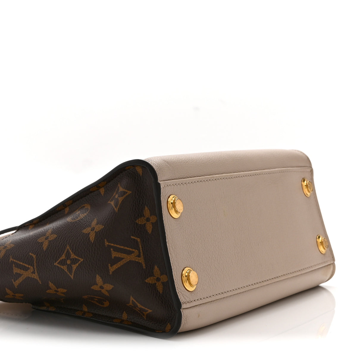 Louis Vuitton Calfskin Monogram On My Side PM Greige 8 of 9
