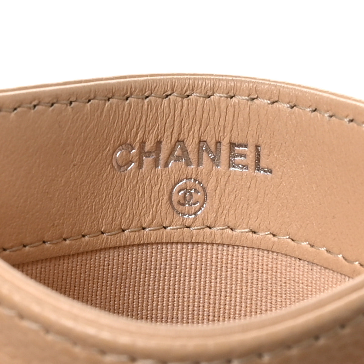 Chanel Caviar Quilted Card Holder Beige 6 of 8