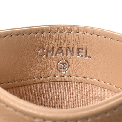 Chanel Caviar Quilted Card Holder Beige 6 of 8