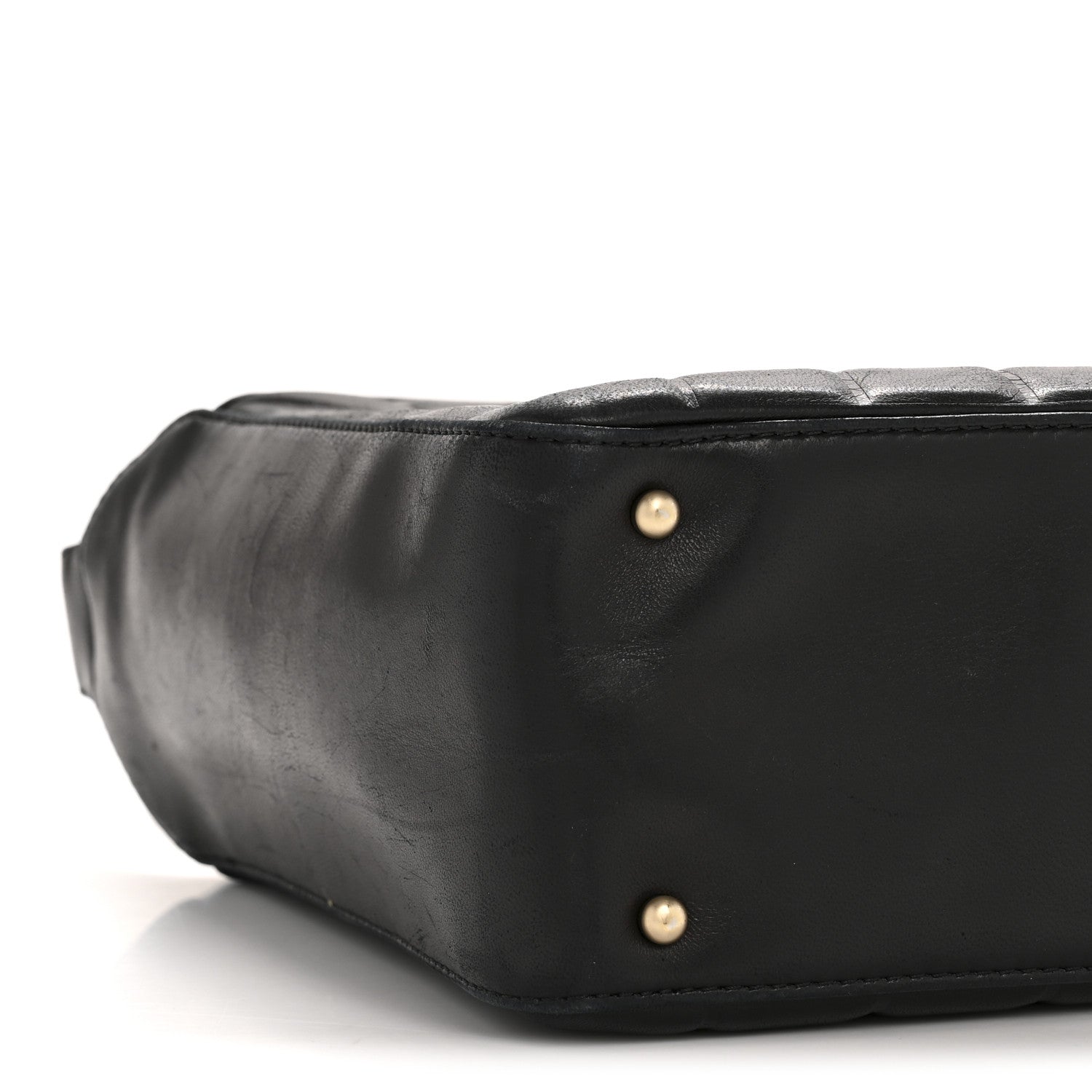 Chanel Lambskin Quilted Medium Chocolate Bar Shoulder Bag Black 9 of 13