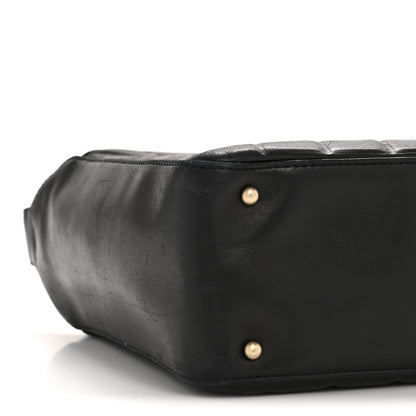 Chanel Lambskin Quilted Medium Chocolate Bar Shoulder Bag Black 9 of 13