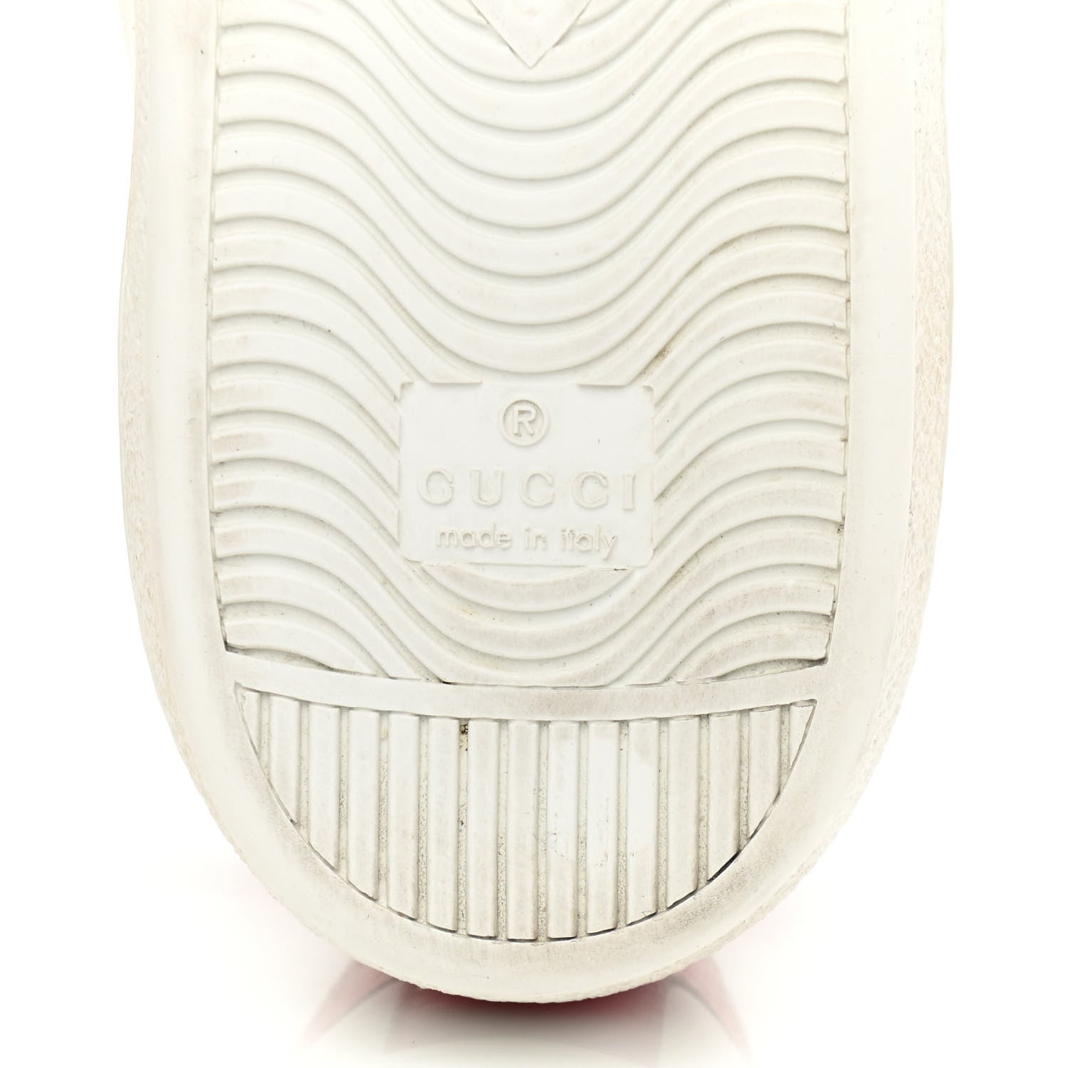 Gucci Calfskin Ayers Bee Embroidered Womens Ace Sneakers 41 White Green 6 of 9