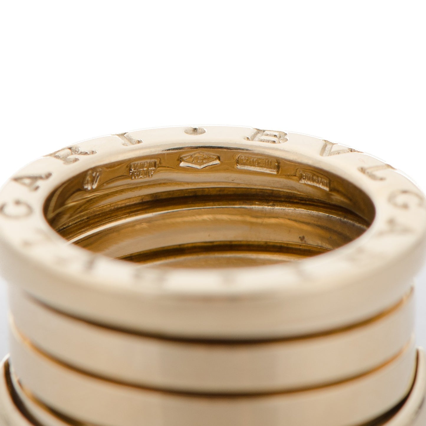 18K Yellow Gold B.Zero1 3 Band Ring 47 4