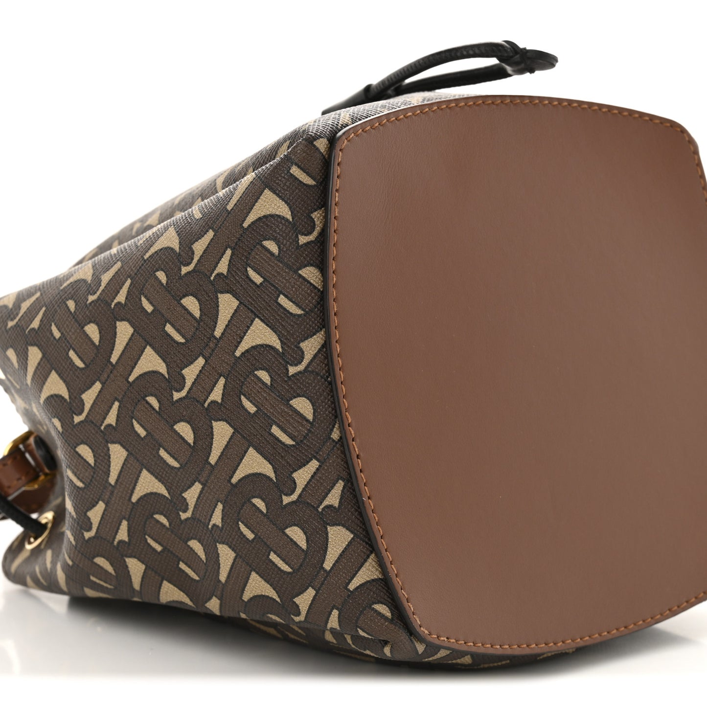 E-canvas Monogram TB Bucket Bag Bridle Brown