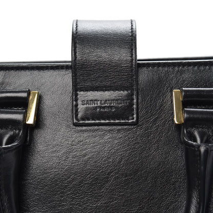Saint Laurent Calfskin Monogram Baby Cabas Black 12 of 14
