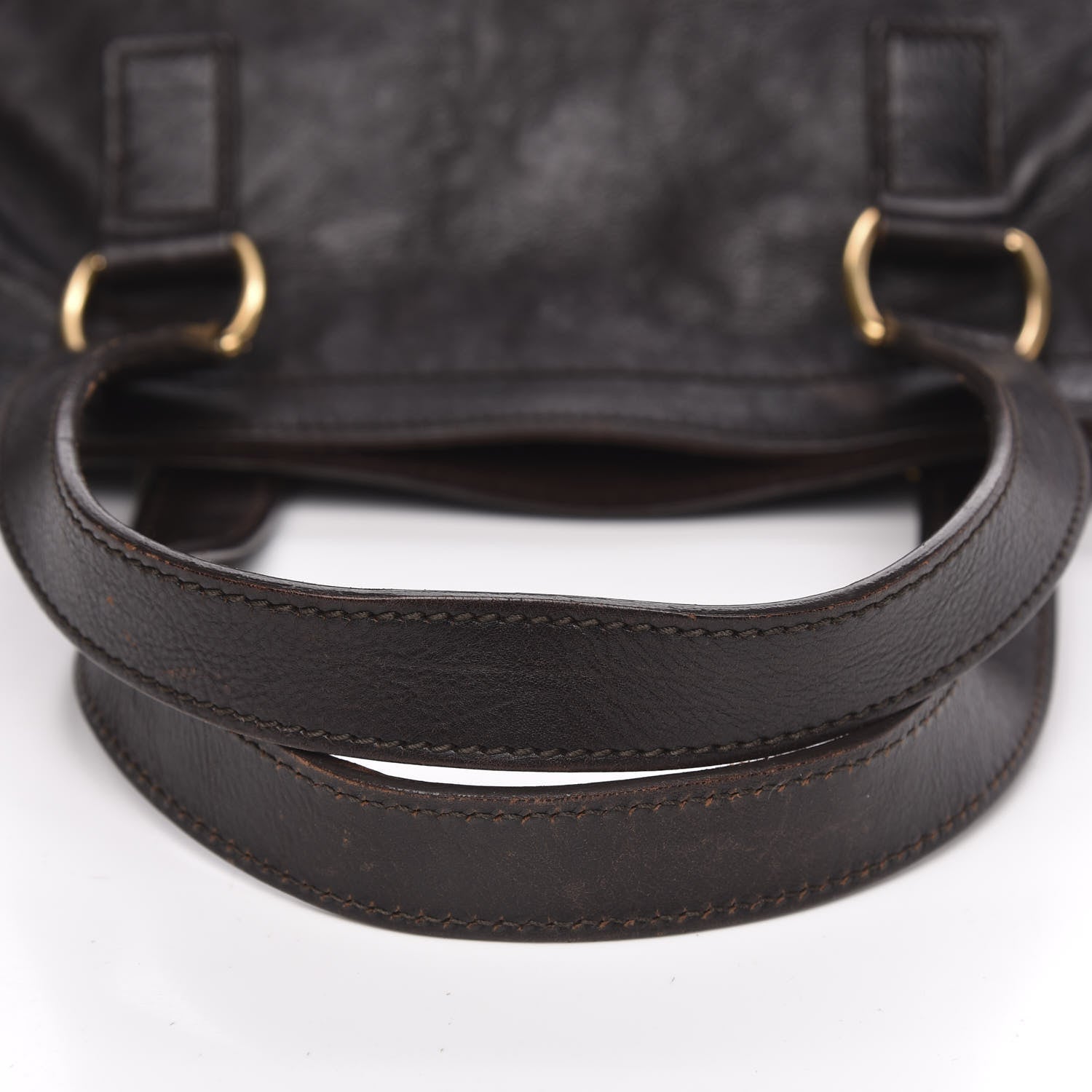 Saint Laurent Calfskin Medium Downtown Brown 8 of 19
