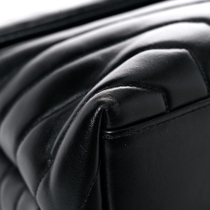 Saint Laurent Calfskin Y Quilted Monogram Medium Loulou Chain Satchel Black 9 of 25