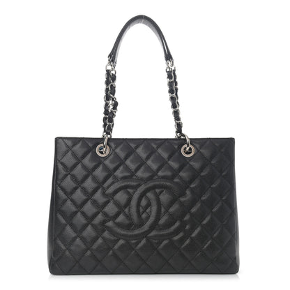 Chanel Caviar Quilted Grand Shopping Tote GST Black 1 of 12